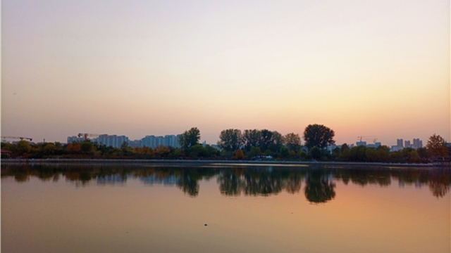 蘆花白，秋水寒